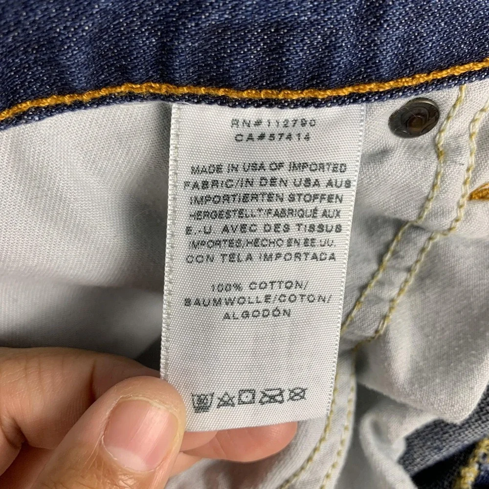 True Religion Ricky Jeans Mens 40x34‎ Blue Relaxed Straight Leg Denim Made USA